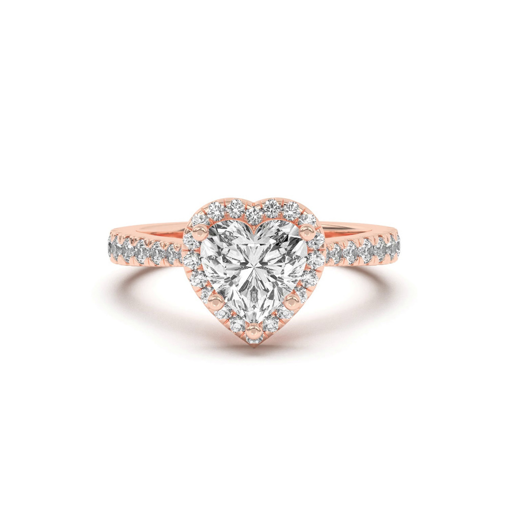360 degree view of Cici Halo Engagement Ring
