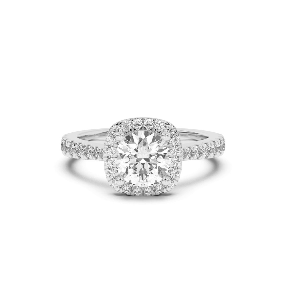 360 degree view of Cici Halo Engagement Ring