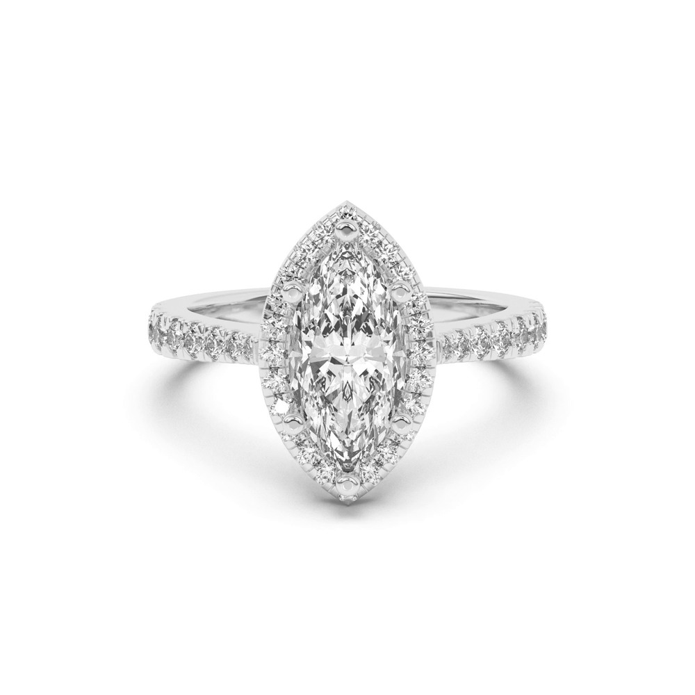 360 degree view of Cici Halo Engagement Ring