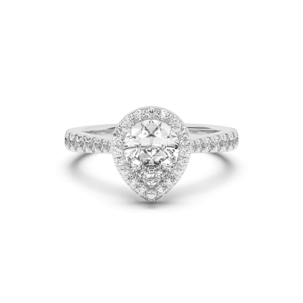 360 degree view of Cici Halo Engagement Ring
