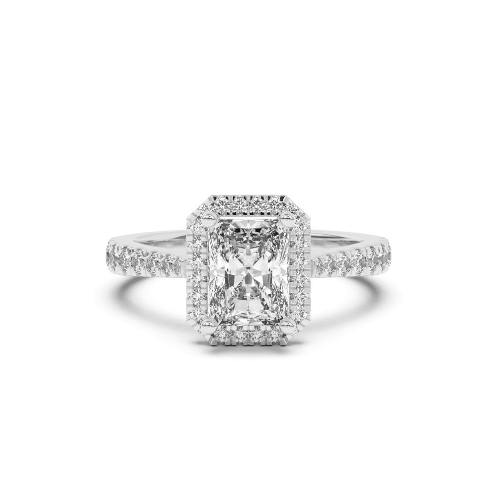 360 degree view of Cici Halo Engagement Ring