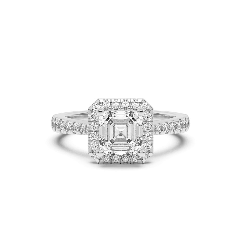 360 degree view of Cici Halo Engagement Ring