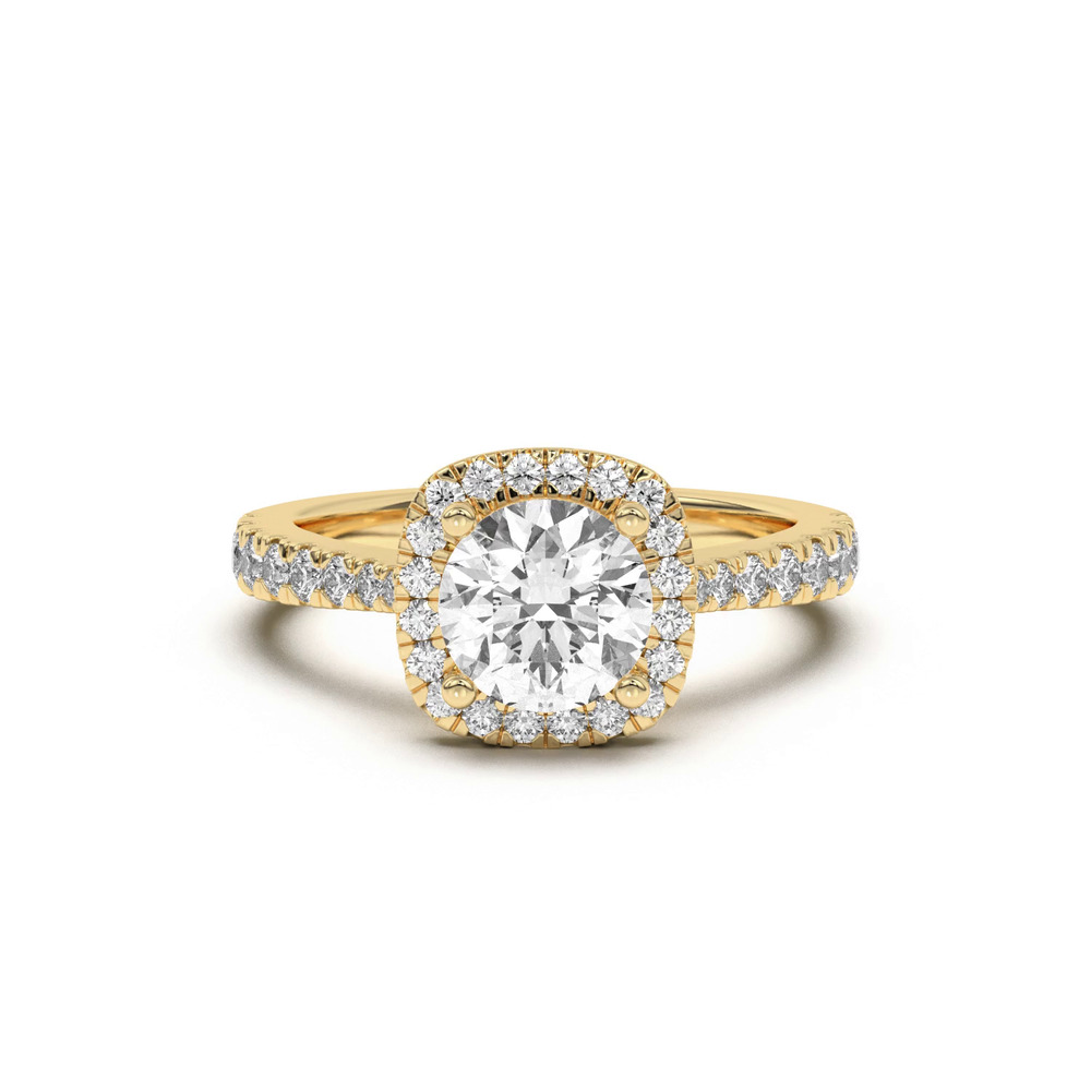 360 degree view of Cici Halo Engagement Ring