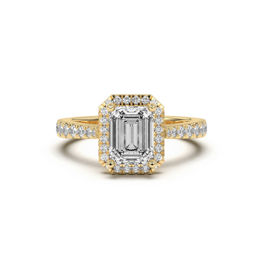 360 degree view of Cici Halo Engagement Ring