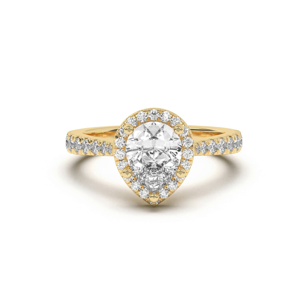 360 degree view of Cici Halo Engagement Ring