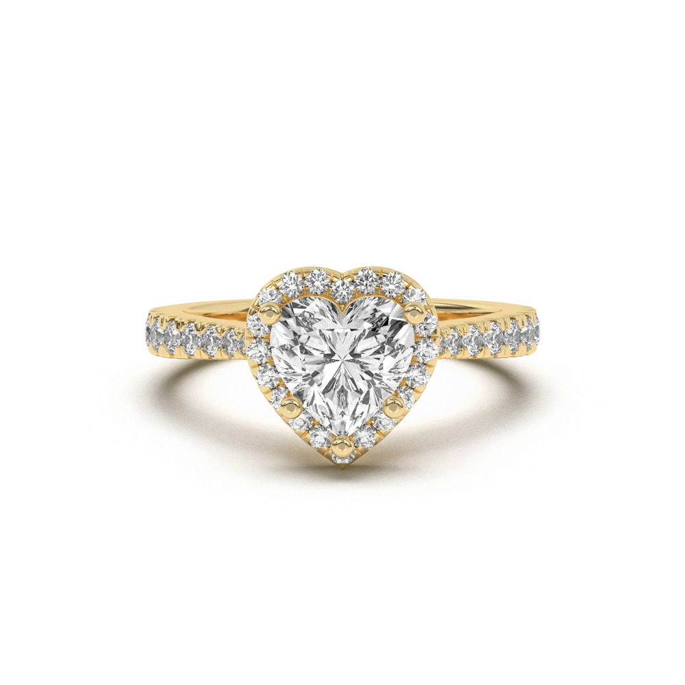 360 degree view of Cici Halo Engagement Ring