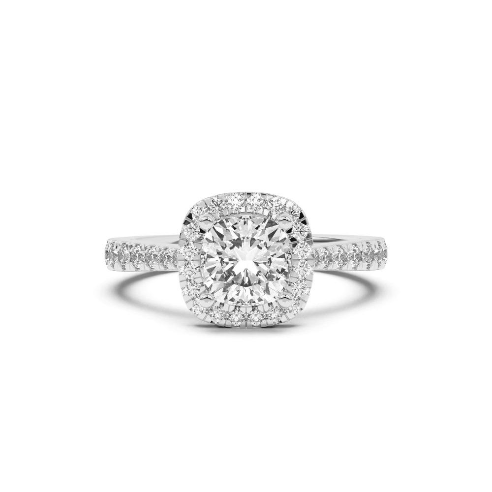 360 degree view of Cici Halo Engagement Ring