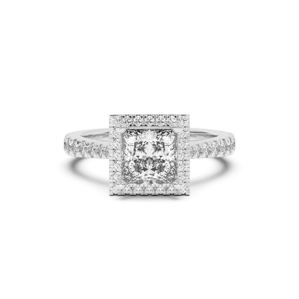 360 degree view of Cici Halo Engagement Ring