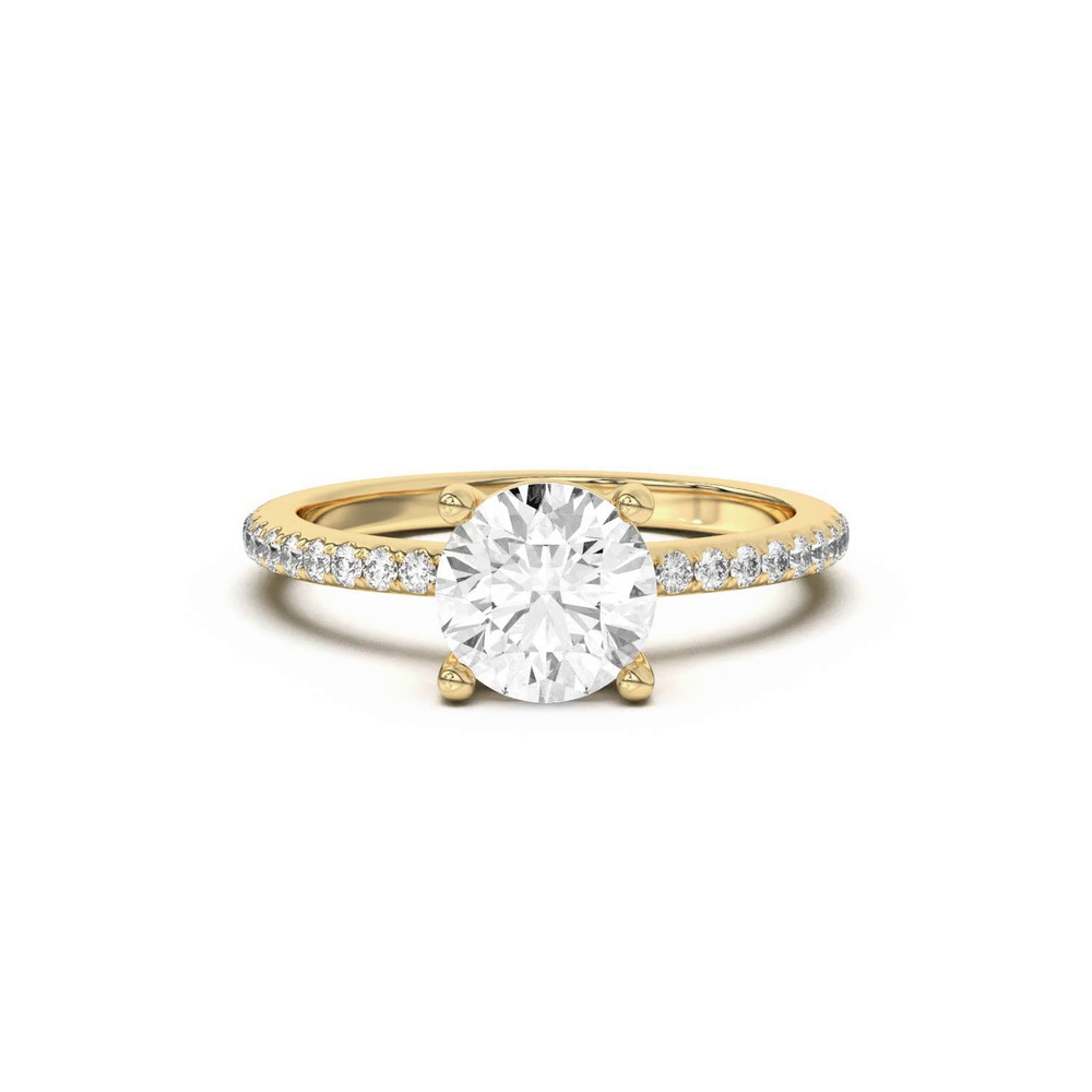 360 degree view of Tanya Pavé Engagement Ring