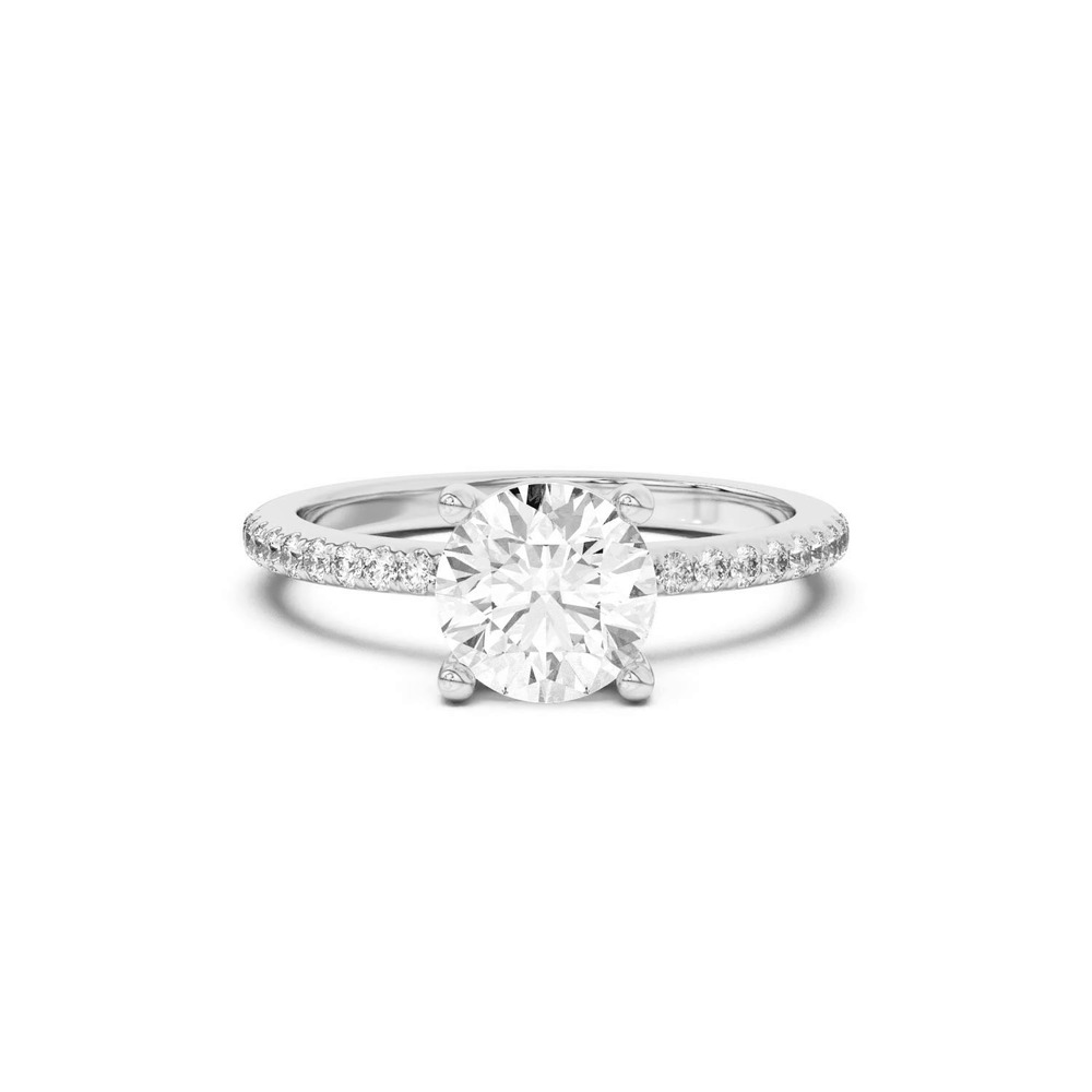 360 degree view of Tanya Pavé Engagement Ring