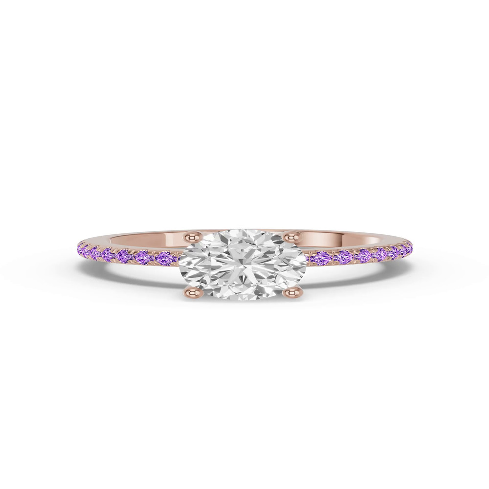 360 degree view of Spectra Amethyst Engagement Ring