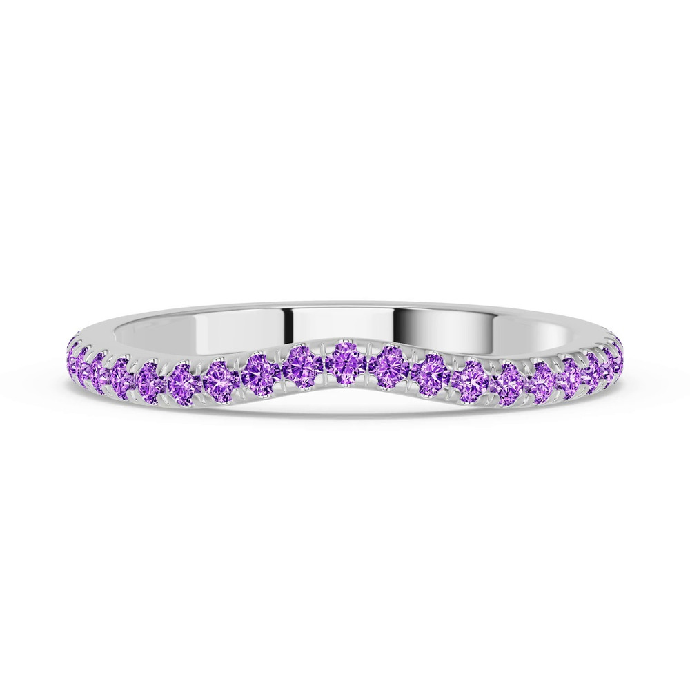 360 degree view of Spectra Amethyst Contoured Band