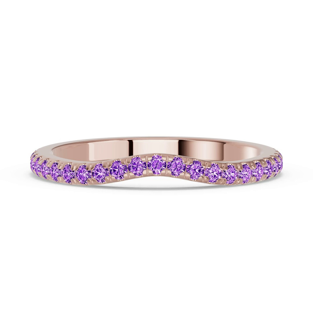 360 degree view of Spectra Amethyst Contoured Band