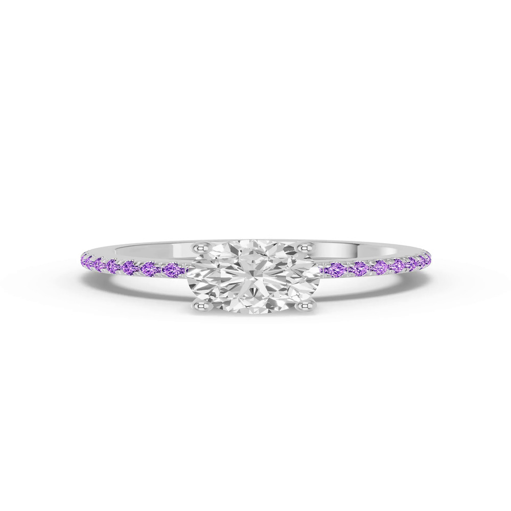 360 degree view of Spectra Amethyst Engagement Ring