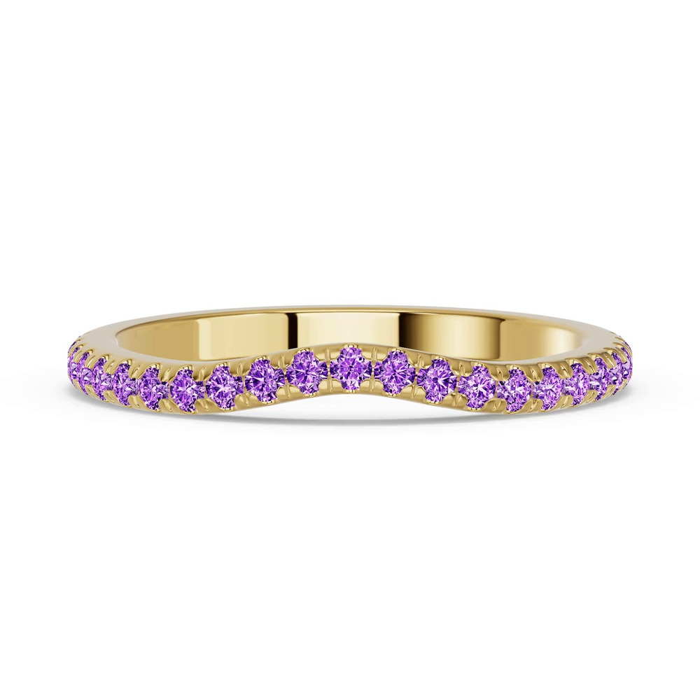 360 degree view of Spectra Amethyst Contoured Band