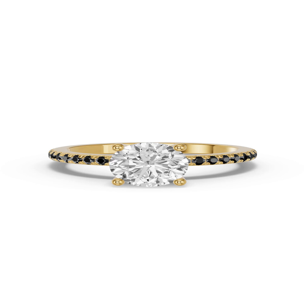 360 degree view of Spectra Black Diamond Engagement Ring