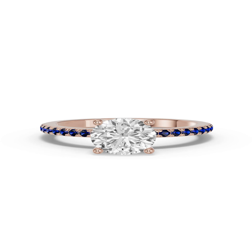 360 degree view of Spectra Sapphire Engagement Ring