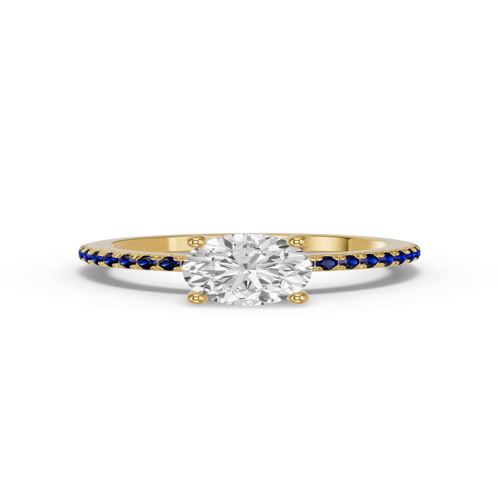 360 degree view of Spectra Sapphire Engagement Ring