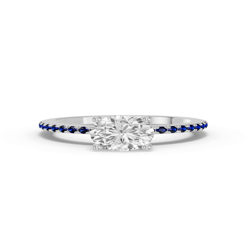 360 degree view of Spectra Sapphire Engagement Ring