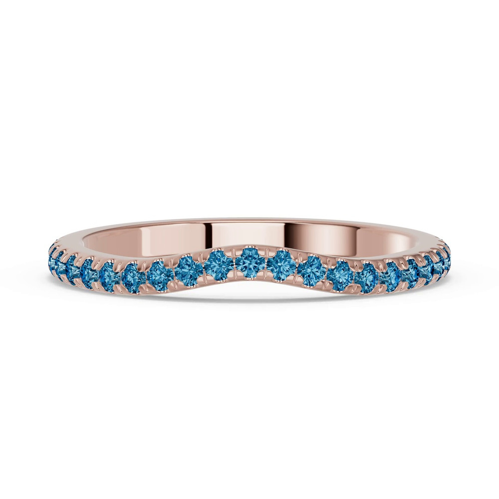 360 degree view of Spectra London Blue Topaz Contoured Band