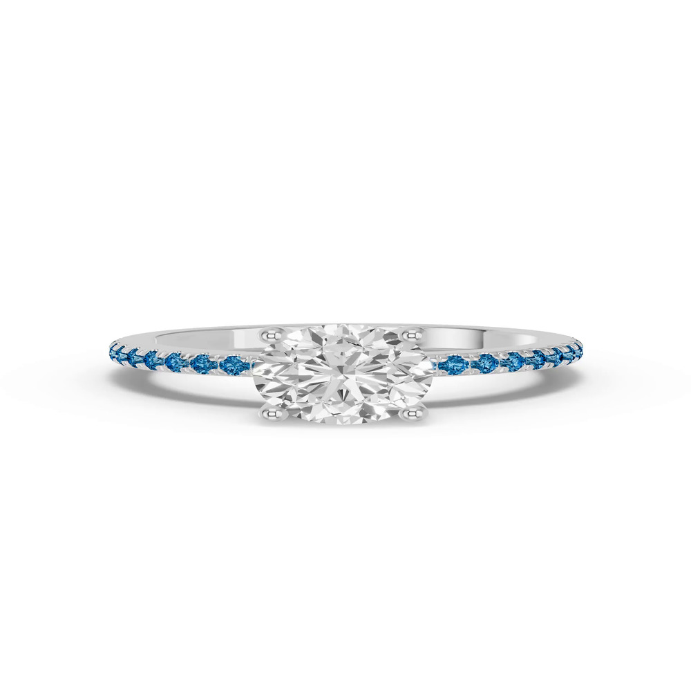 360 degree view of Spectra London Blue Topaz Engagement Ring