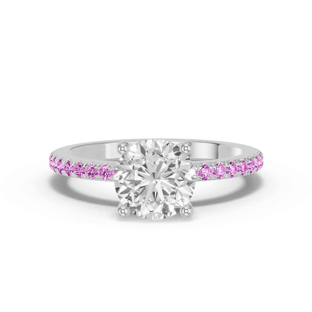 360 degree view of Spectra Pink Sapphire Engagement Ring