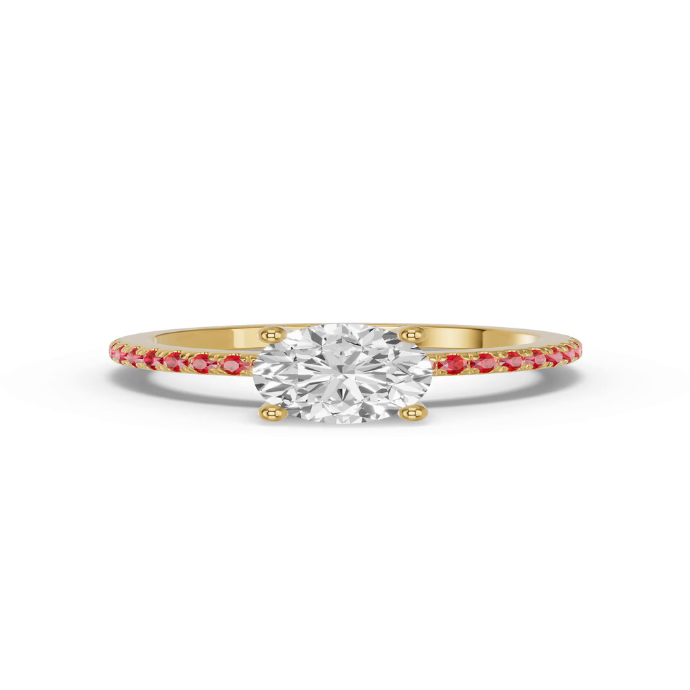 360 degree view of Spectra Ruby Engagement Ring