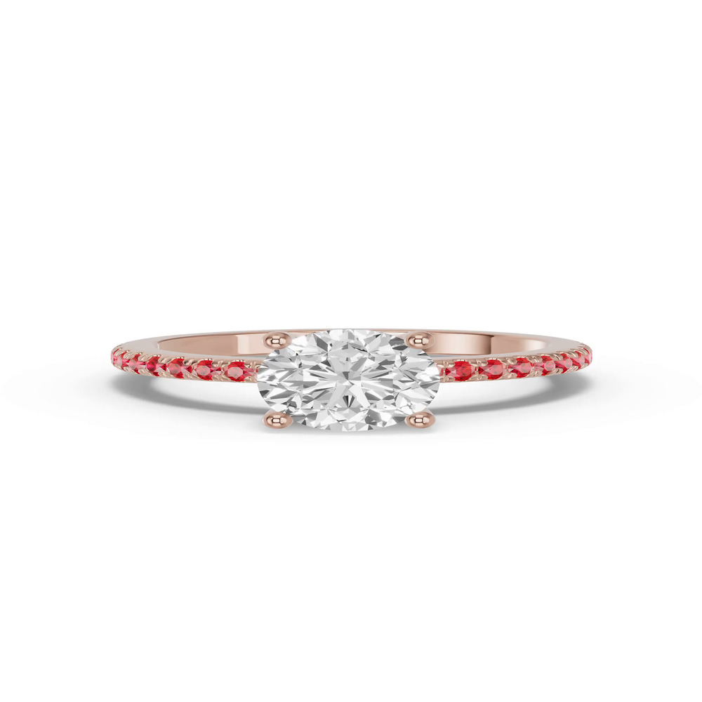 360 degree view of Spectra Ruby Engagement Ring