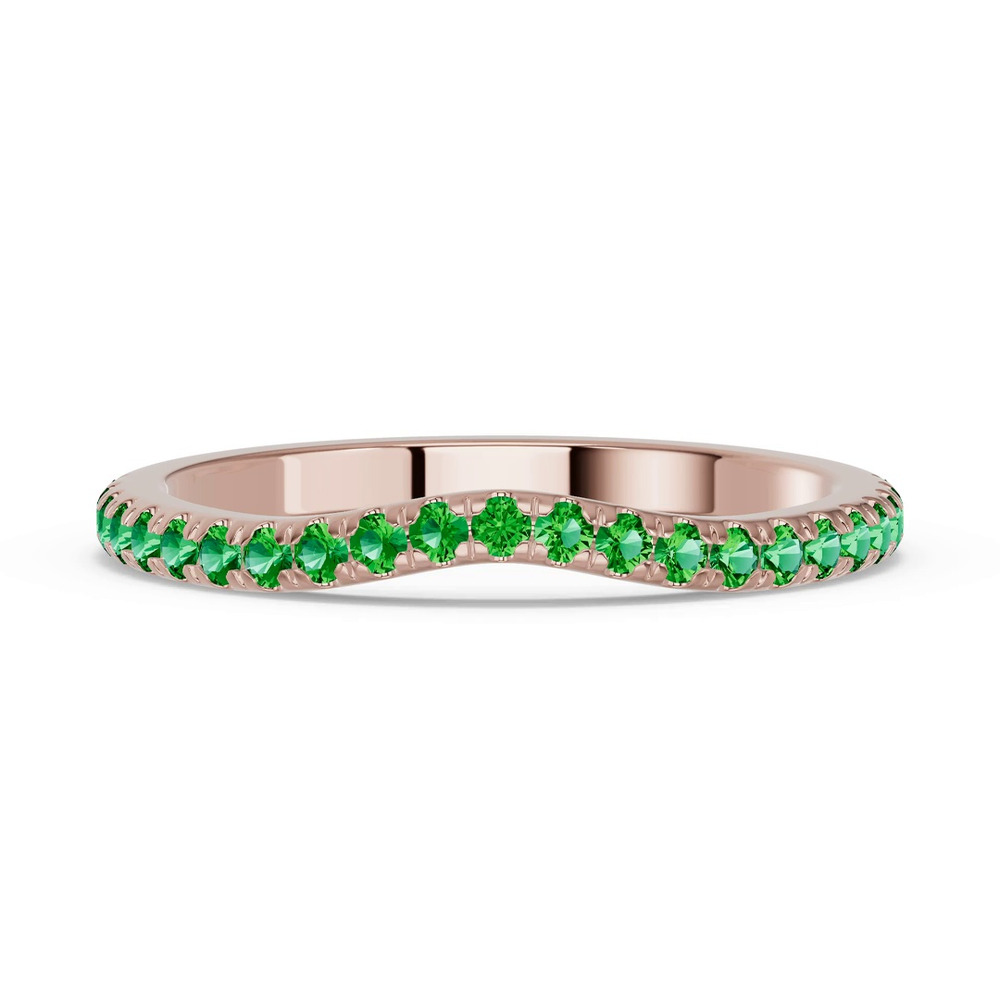 360 degree view of Spectra Tsavorite Contoured Band