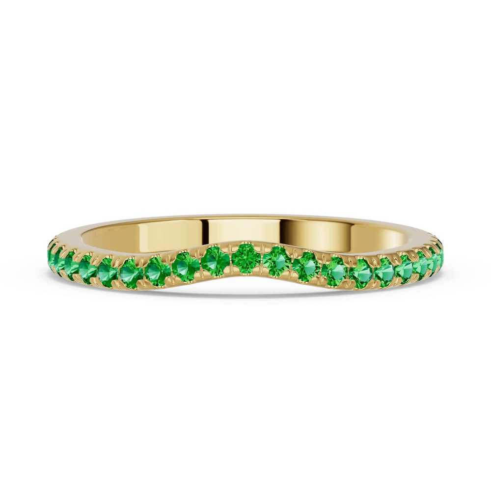 360 degree view of Spectra Tsavorite Contoured Band