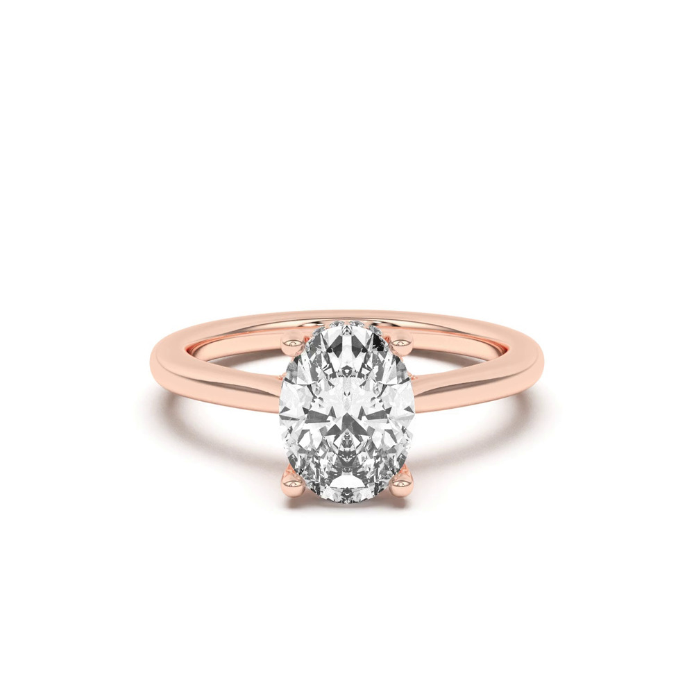360 degree view of Sonja Diamond Bridge Hidden Halo Engagement Ring