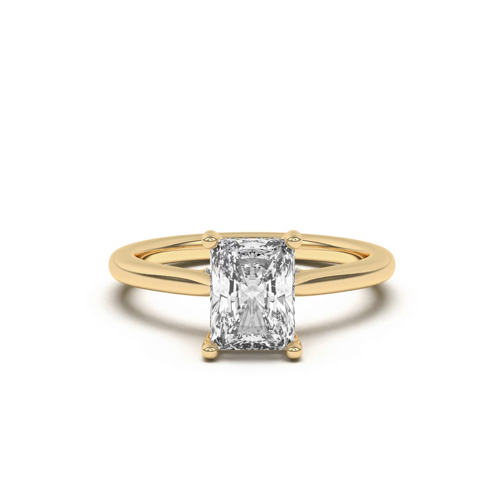 360 degree view of Sonja Diamond Bridge Hidden Halo Engagement Ring