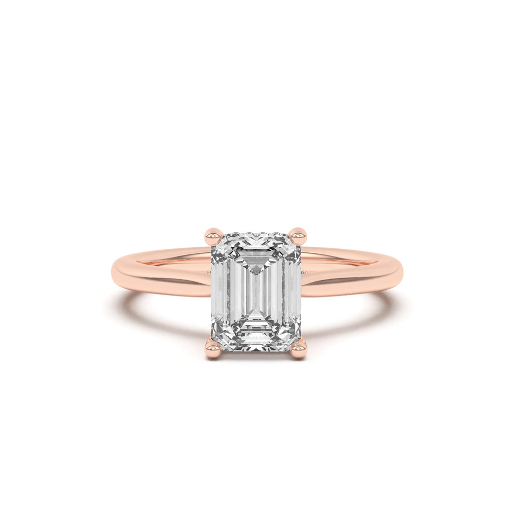 360 degree view of Sonja Diamond Bridge Hidden Halo Engagement Ring