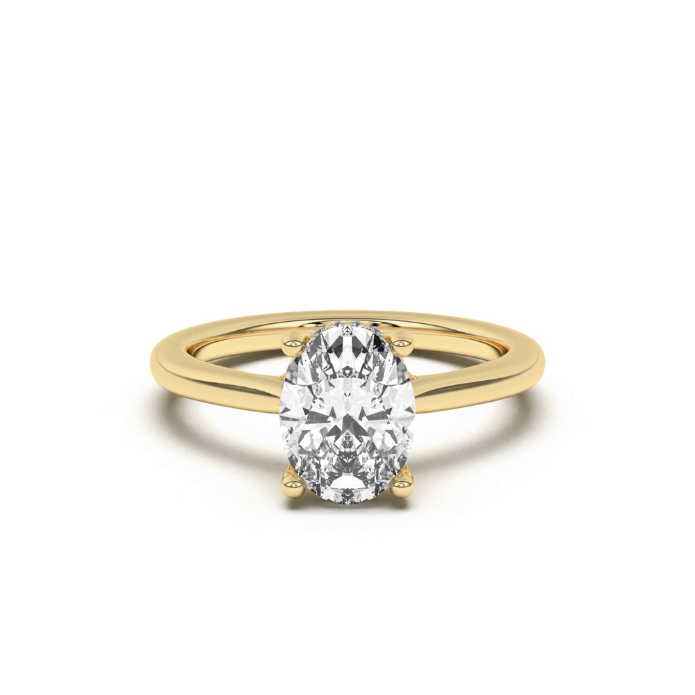 360 degree view of Sonja Diamond Bridge Hidden Halo Engagement Ring
