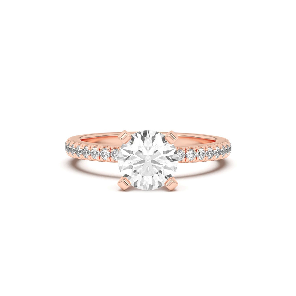 360 degree view of Donna Timeless Pavé Engagement Ring