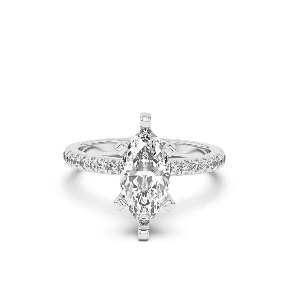 360 degree view of Donna Timeless Pavé Engagement Ring