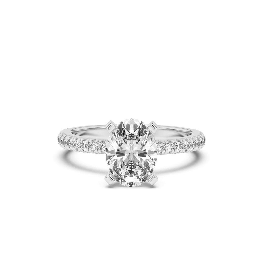 360 degree view of Donna Timeless Pavé Engagement Ring