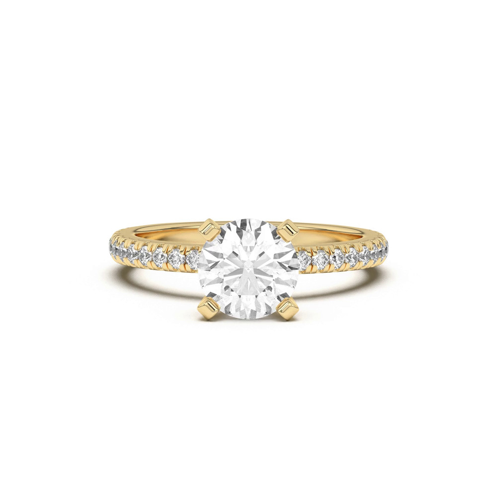 360 degree view of Donna Timeless Pavé Engagement Ring