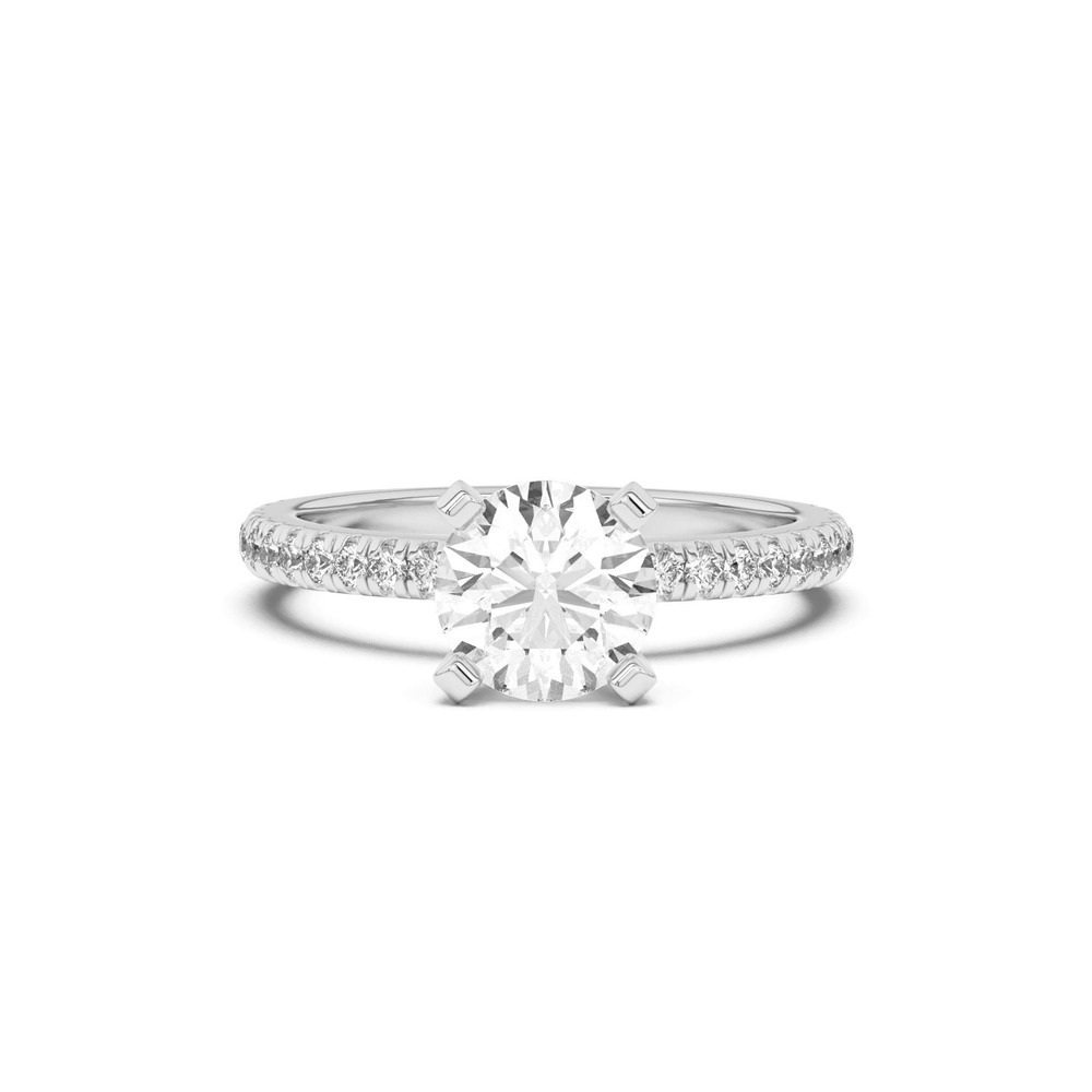 360 degree view of Donna Timeless Pavé Engagement Ring