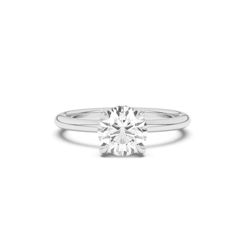 360 degree view of Joelle Hidden Halo Diamond Engagement Ring