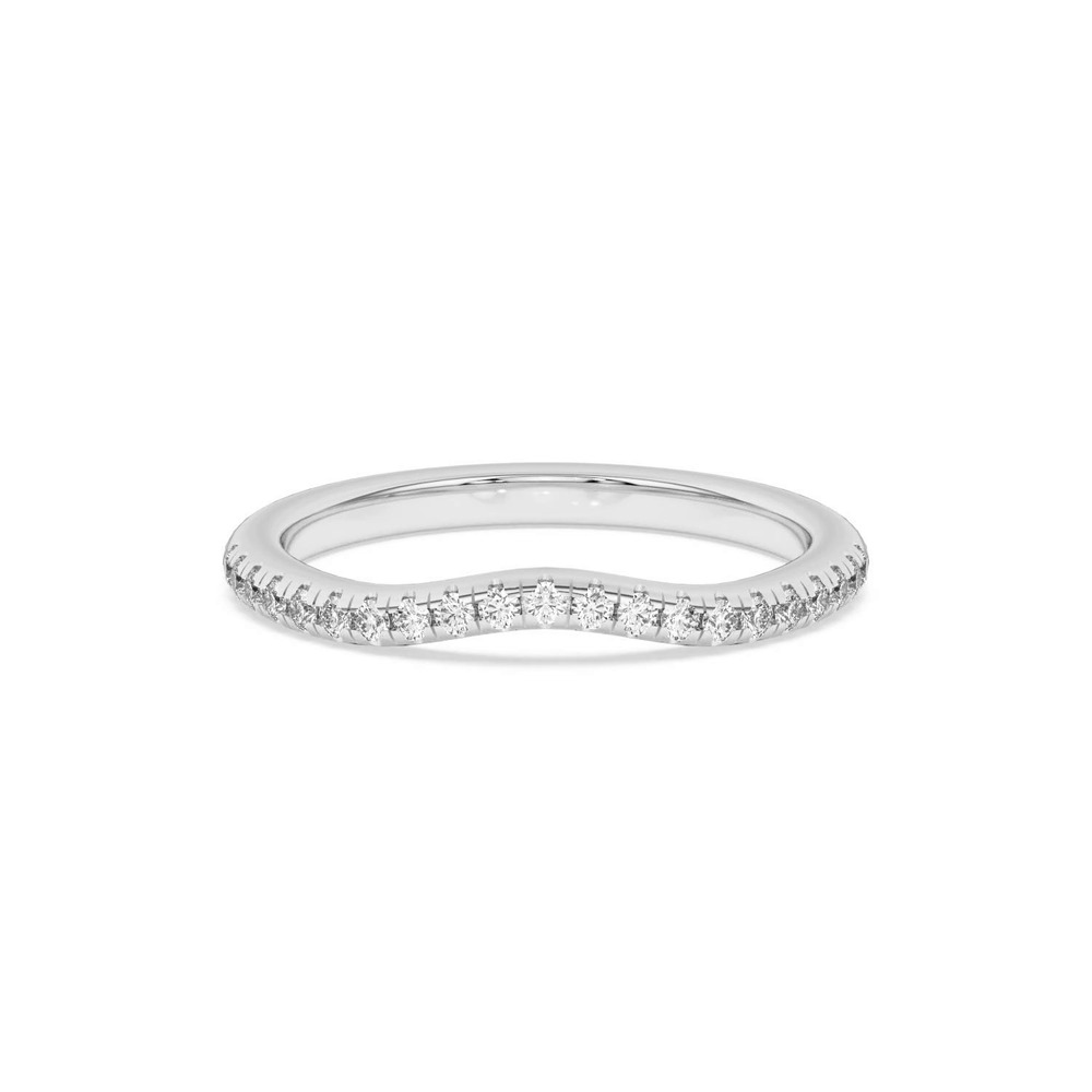 360 degree view of Beverly Timeless Pavé Band