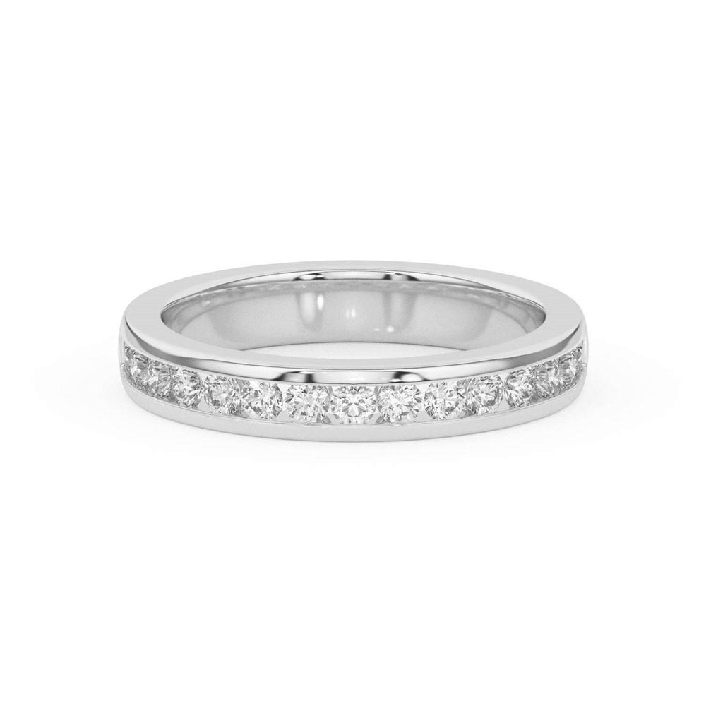360 degree view of Eileen Round Channel-Set Band