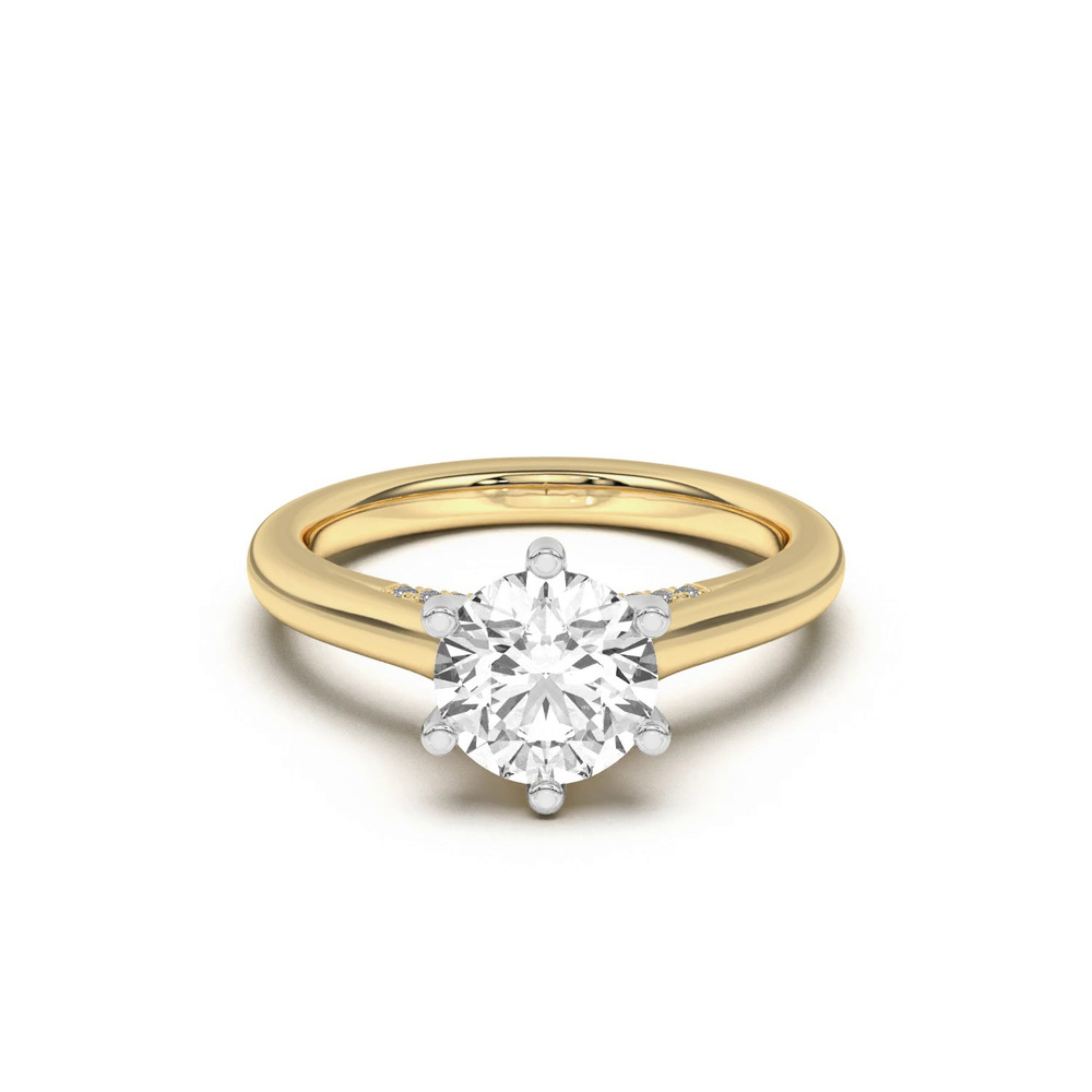 360 degree view of Heather Pavé Bridge Engagement Ring