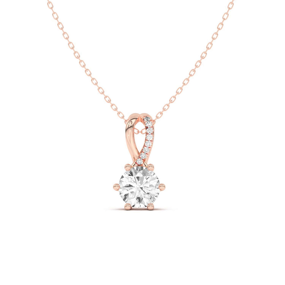 360 degree view of Amadea Split Bale Pavé Pendant