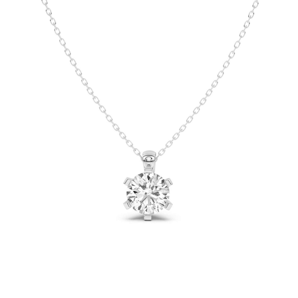 360 degree view of Celestial Prong Solitaire Pendant