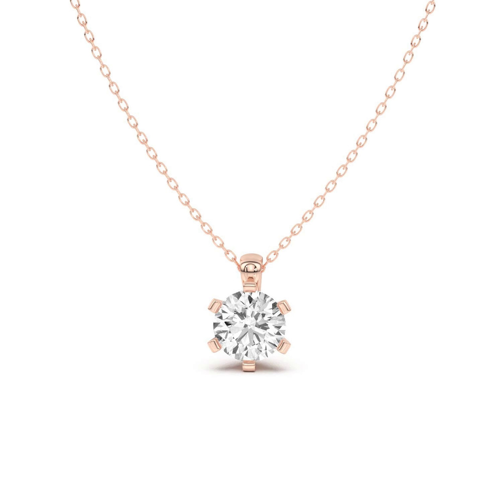 360 degree view of Celestial Prong Solitaire Pendant