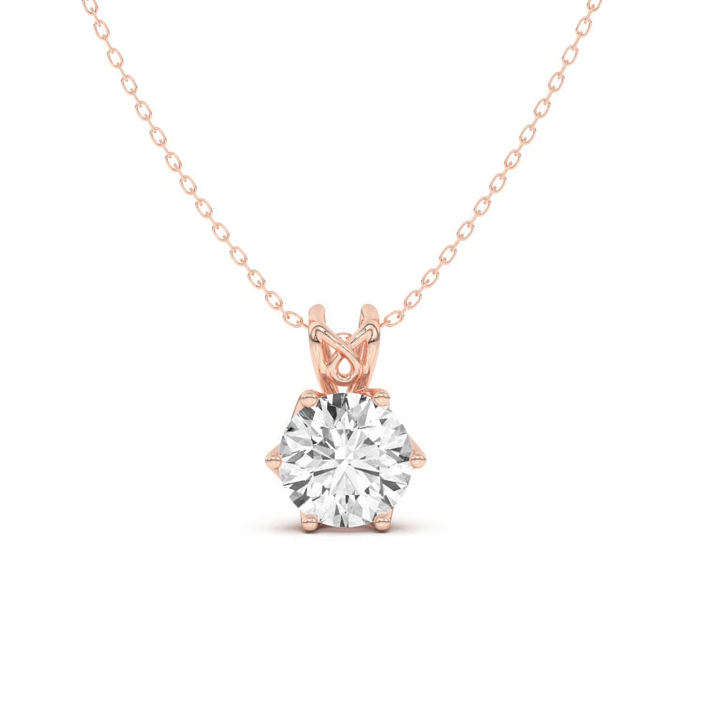 360 degree view of Isabella Interwining Solitaire Pendant