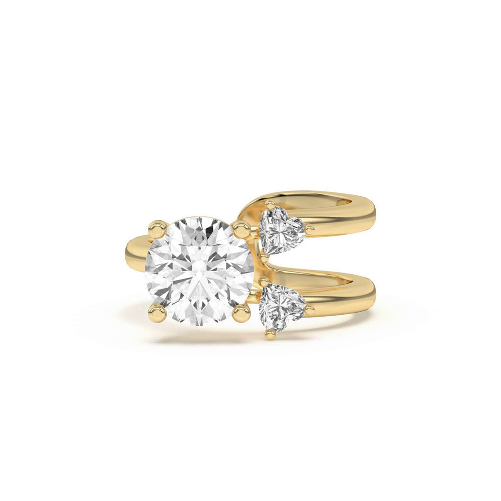 360 degree view of Tor Heart Duo Engagement Ring