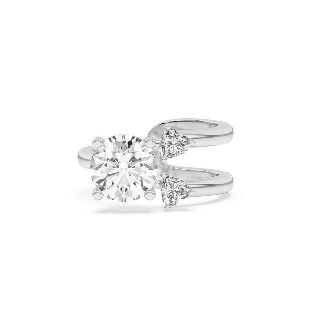 360 degree view of Tor Heart Duo Engagement Ring