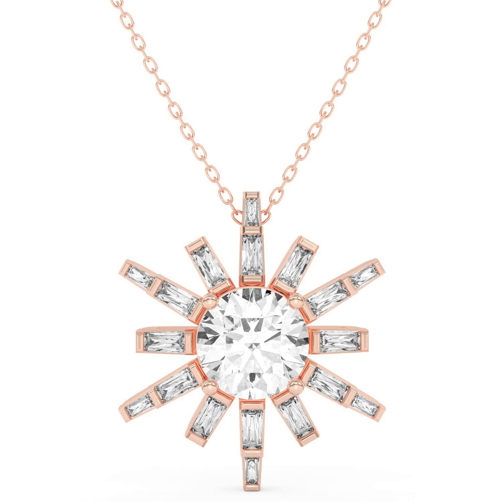 360 degree view of Celestial Sunburst Pendant